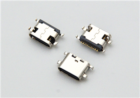 Type-C 16-pin female socket with a 6.50mm length, surface-mounted (SMT) with a 0.02mm pitch, and a 1.6mm board thickness